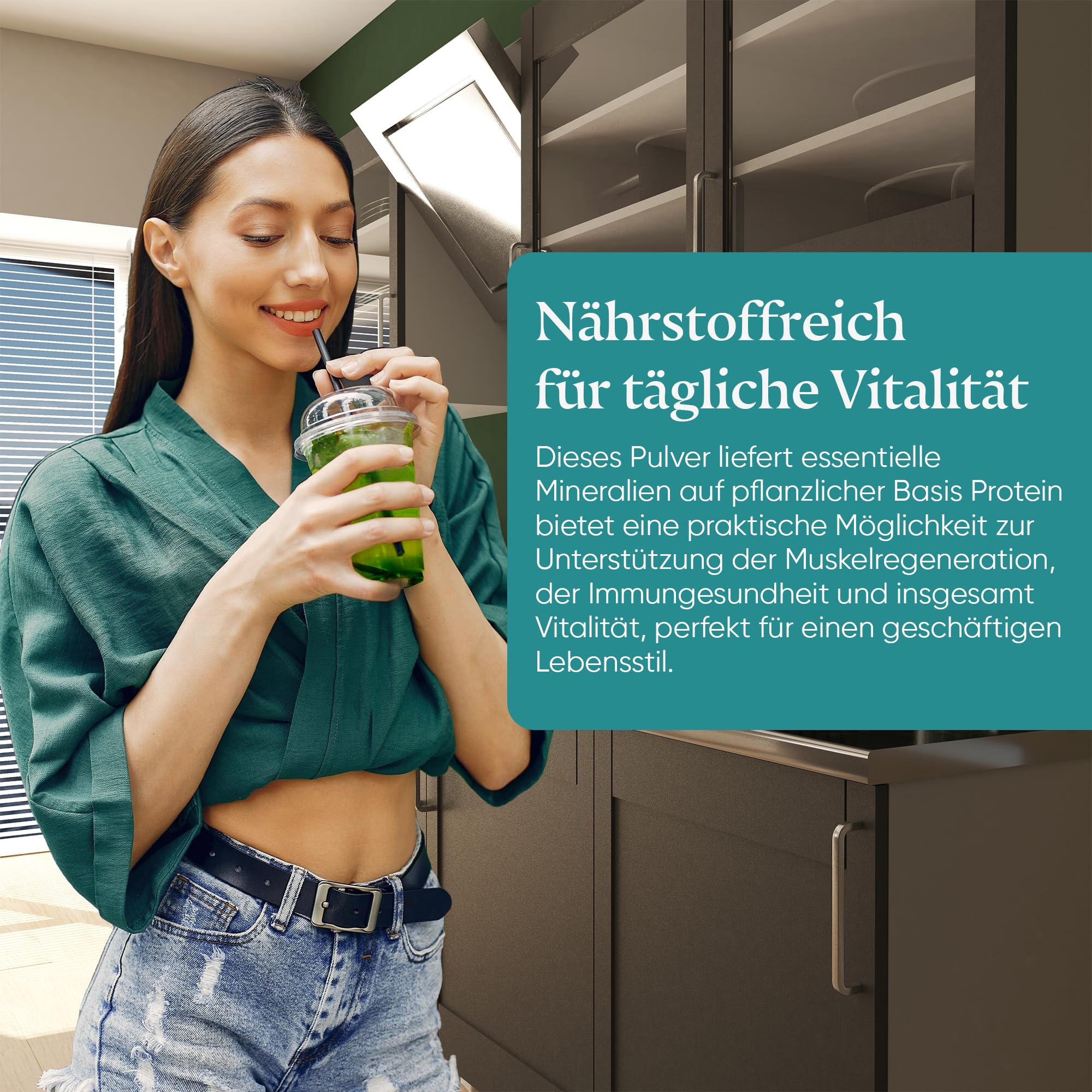 Aligma Bio-Chlorella-Pulver 250 g zur Stärkung des Immunsystems, Super Grüns-Pulver, natürliche Quelle für veganes Protein, Mineralien und Vitamine | Wiederverschließbare Verpackung