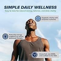 Vista 6 de Suplemento de hígado de res alimentado con pasto (desecado) 3200 mg – 120 cápsulas de hígado de res alimentadas con pasto sin OMG para mujeres