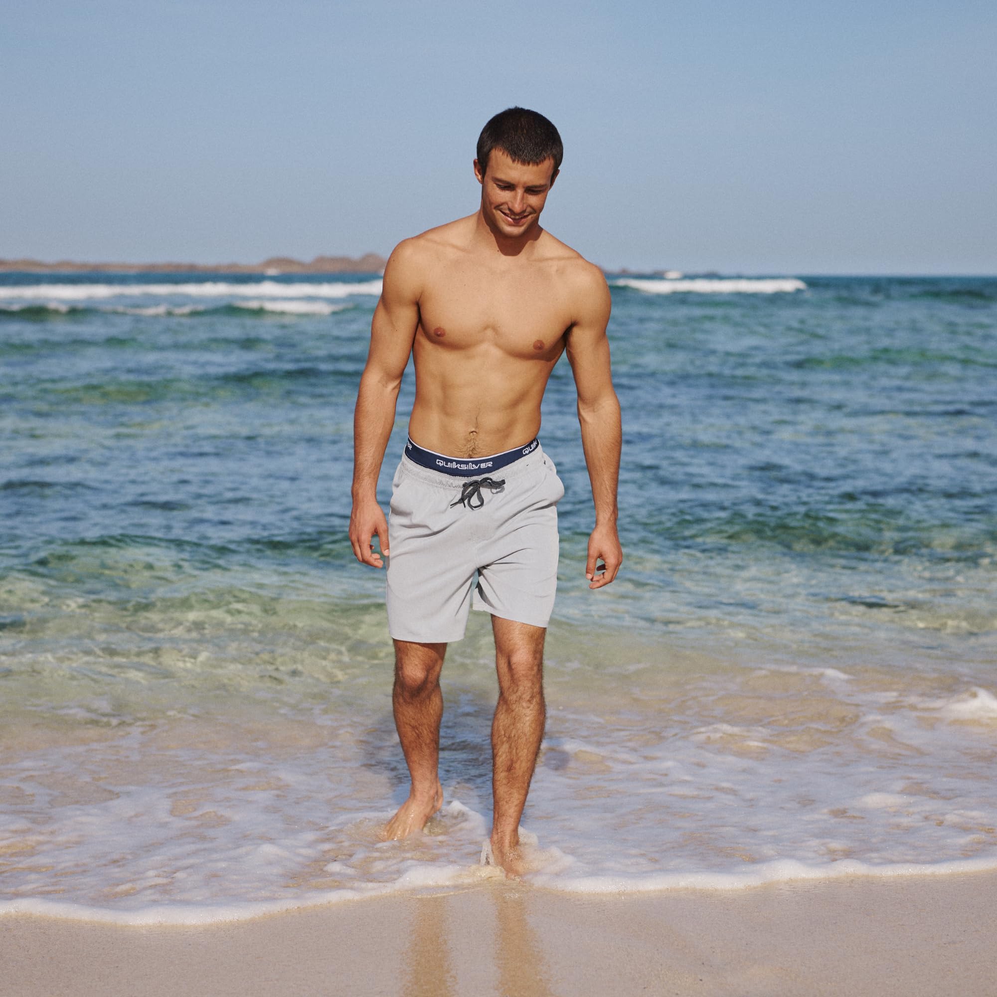 Quiksilver Paquete de 4 calzoncillos tipo bóxer para hombre