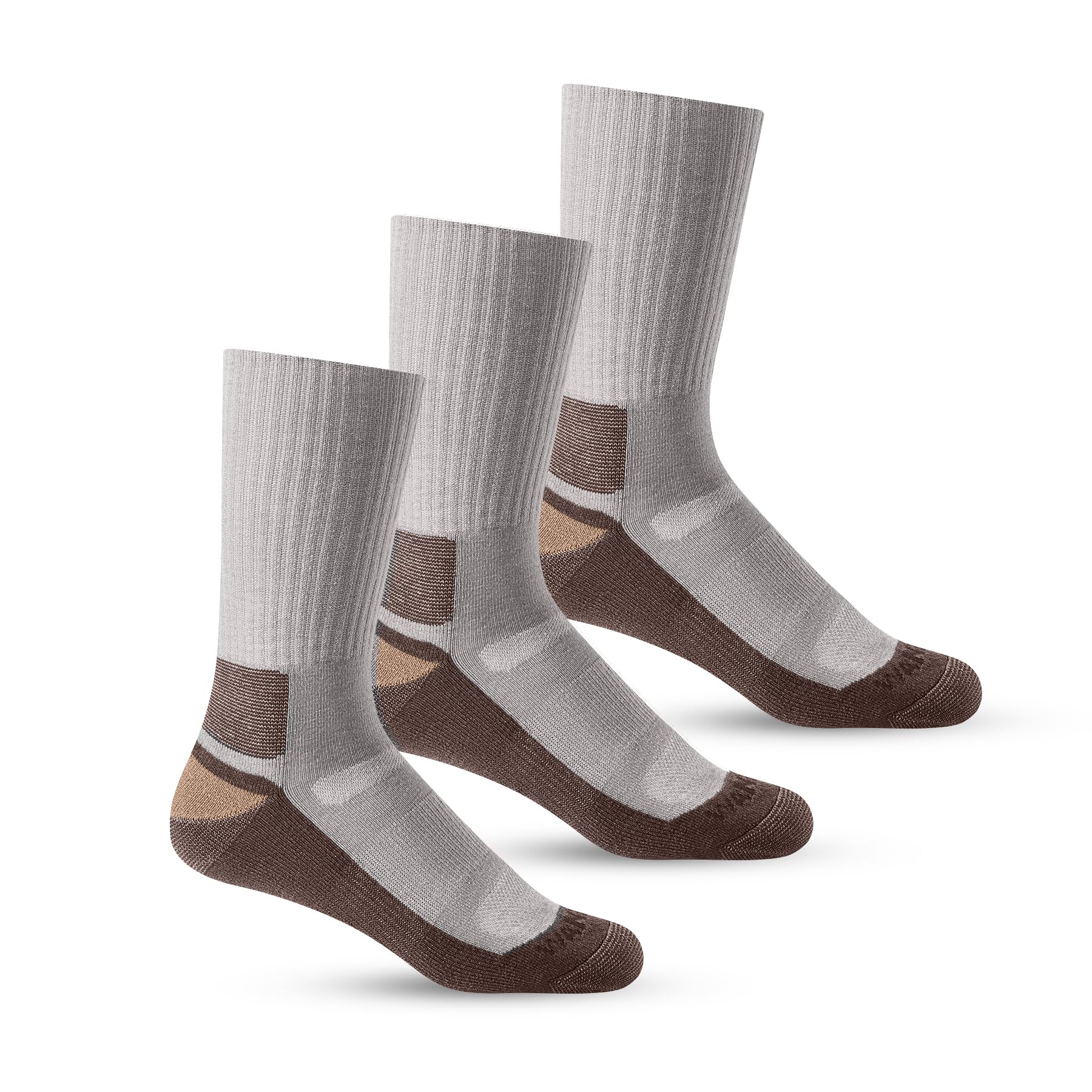 WANDER Merino Wool Crew Socks 3 Pairs Lightweight Cushion Boot Sock