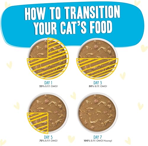 Miniatura 8 de B.F.F. OMG - Best Feline Friend Oh My Gravy!, Chicken Cloud 9 con pollo en salsa, lata de 2.8 onzas (paquete de 12)