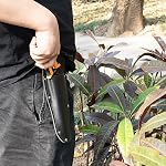 Pruning Shear Bag, Gardening Pruner Shears, Sheath Pruner, Sheath Protective Case, Pruning Shear Tool Belt Holder 9.84 x 3.93 x 0.74 inches(Black)