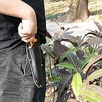 Vista 5 de Black Pruning Shear Bag, Gardening Pruner Shears, Sheath Pruner, Sheath Protective Case, Pruning Shear Tool Belt Holder 9.84 x 3.93 x 0.74 inches