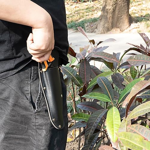 Miniatura 5 de JANKOW Black Pruning Shear Bag, Gardening Pruner Shears, Sheath Pruner, Sheath Protective Case, Pruning Shear Tool Belt Holder 9.84 x 3.93 x 0.74