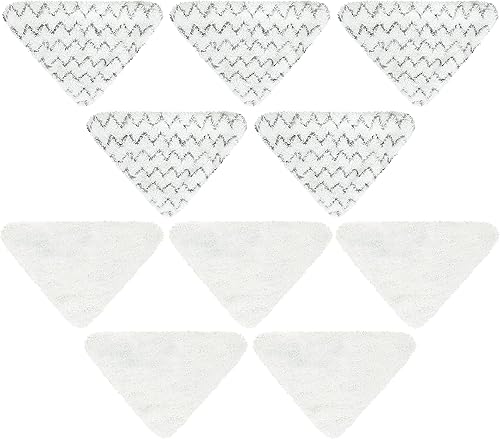 BlueStars Paquete de 10 almohadillas de microfibra de repuesto para mopa de vapor, compatibles con Bissell PowerEdge y PowerForce Lift-Off Steam Mop