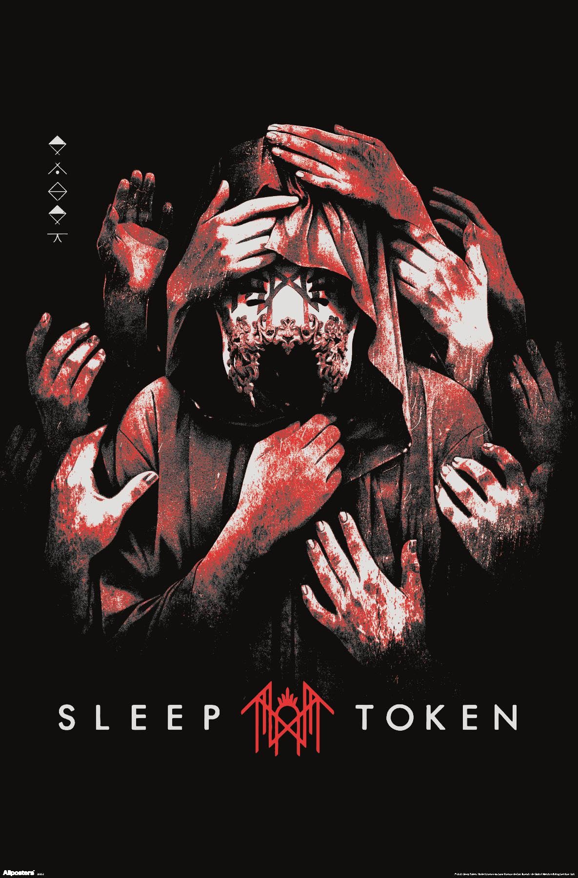 Amazon.com: Sleep Token - Grabbing Hands Red Wall Poster, 22.4L