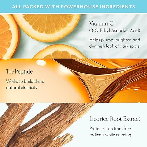 Miniatura 4 de Bliss Vitamina C + Tri-Peptide Glow Getter Bright Idea Kit de 3 piezas  Incluye hidratante iluminador, crema de ojos y suero para una piel radiante,