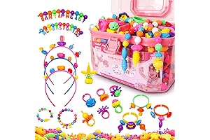 happytime snap pop beads girls toy 180 pieces