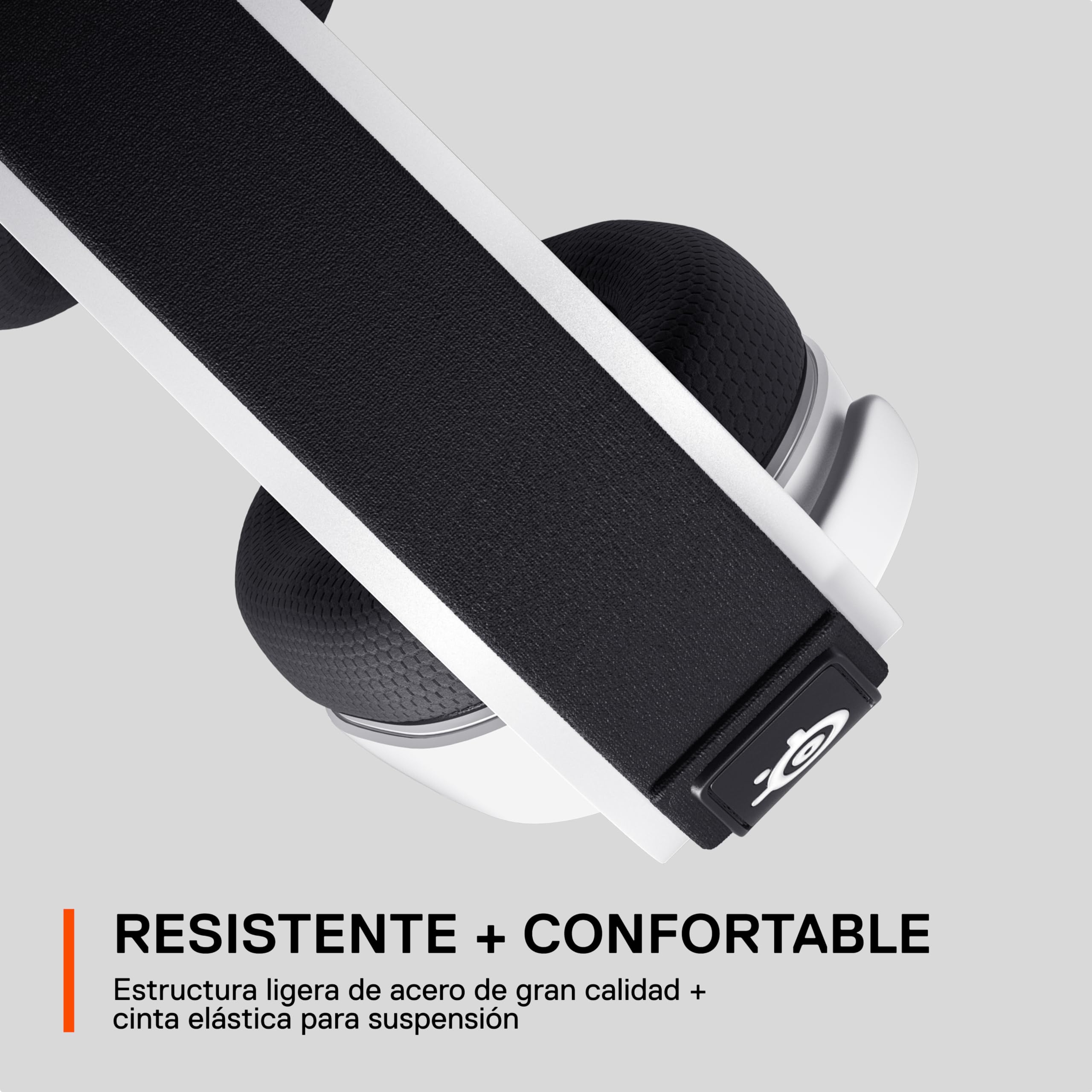 SteelSeries Arctis 7+ - Wireless auriculares gaming - 2,4 GHz sin pérdidas - Batería con 30 horas de autonomía - Para PC, PS5, PS4, Mac, Android y Switch - Blanco