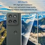 Paquet de 2 3D Compatible avec Motorola Edge 2025/Edge 60 Fusion/60/60s/60 Pro Protecteur d'écran9H Film en verre trempé, sans bulles pour Moto Edge 2025 Protecteur d'écran