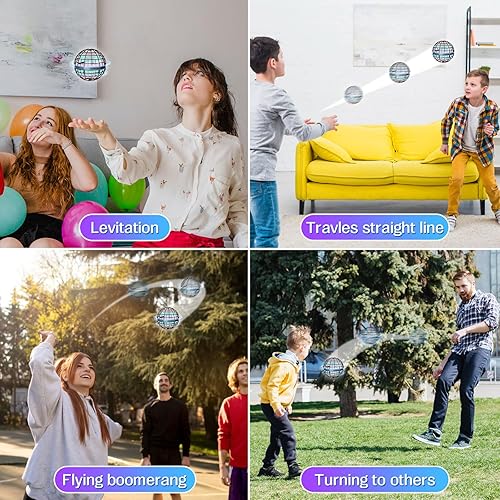 Miniatura 5 de Juguetes de bola de orbe volador de galaxia  Bola de globo cósmico mejorada 2023 para niños, adultos, niños y niñas, bola voladora giratoria de 360