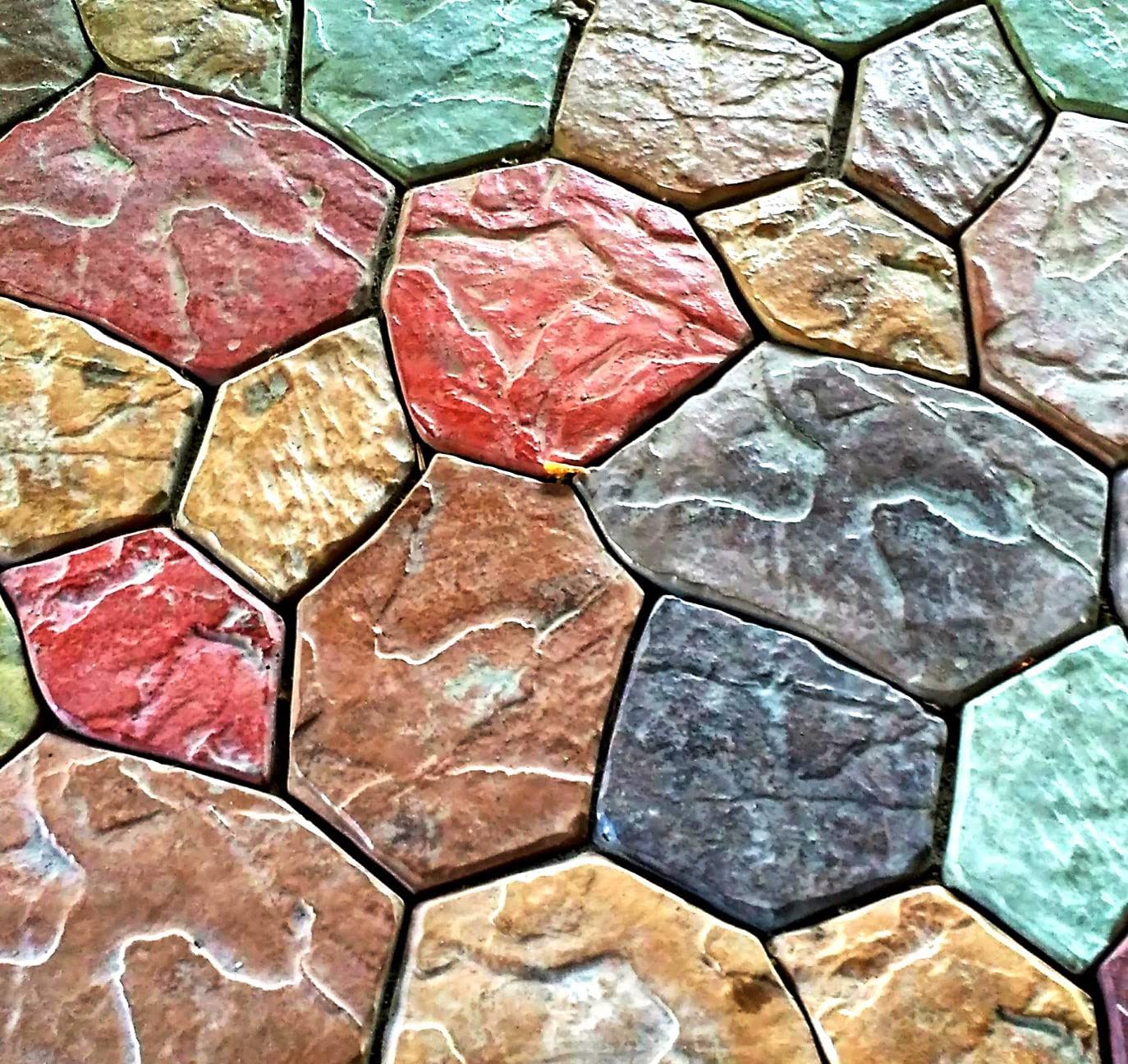 Buy BETONEX 6 pcs stone Pavers Molds ABS 2mm Cement Mold Paver Molds