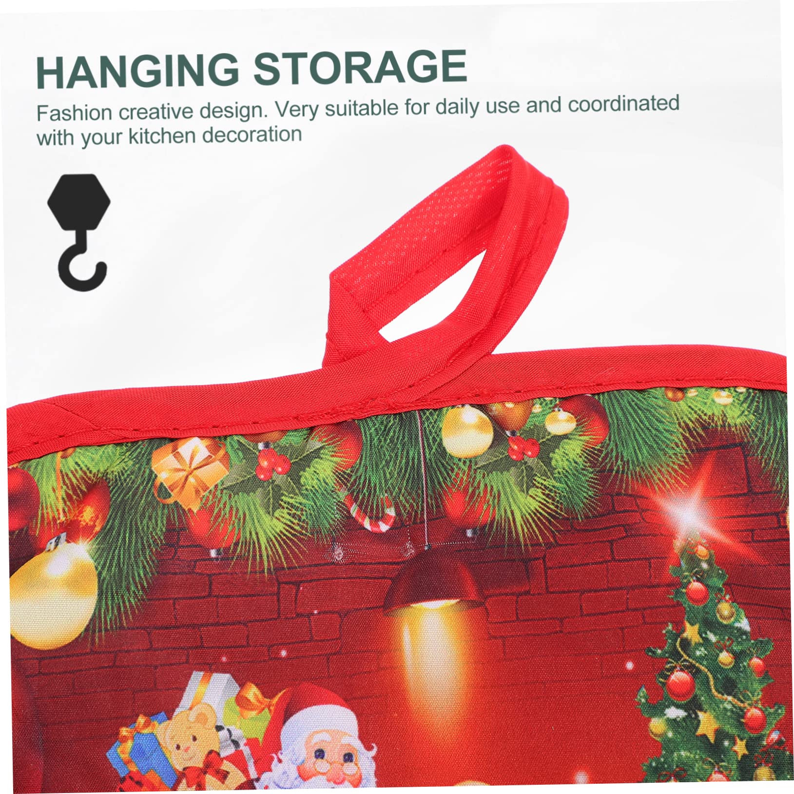 MAGICLULU 12 Stck Teiliges Set Rote Weihnachts Ofenhandschuhe und Tischsets Hitzebeständige Topfhandschuhe aus Dickem Wärmeisolierend und rutschfest zum Backen Grillen und Küchenschutz
