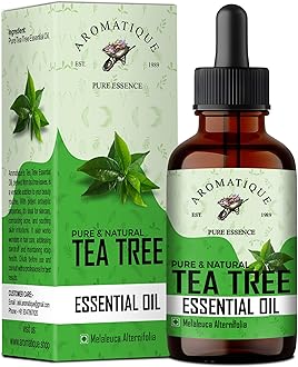 Aromatique Tea Tree Oil For Face 100% Pure,Best Therapeutic Grade Tea Tree Essential Oil For Skin Acne, Hair -15Ml Green