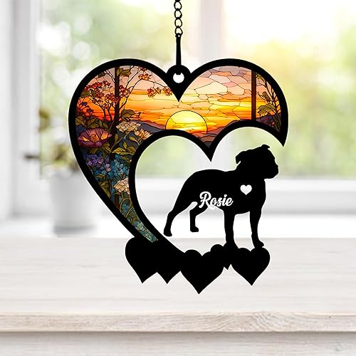 Vista 22 de NAZENTI Atrapasoles personalizado de pastor alemán, atrapasoles personalizado de pastor alemán para pérdida de mascotas, regalo de adorno