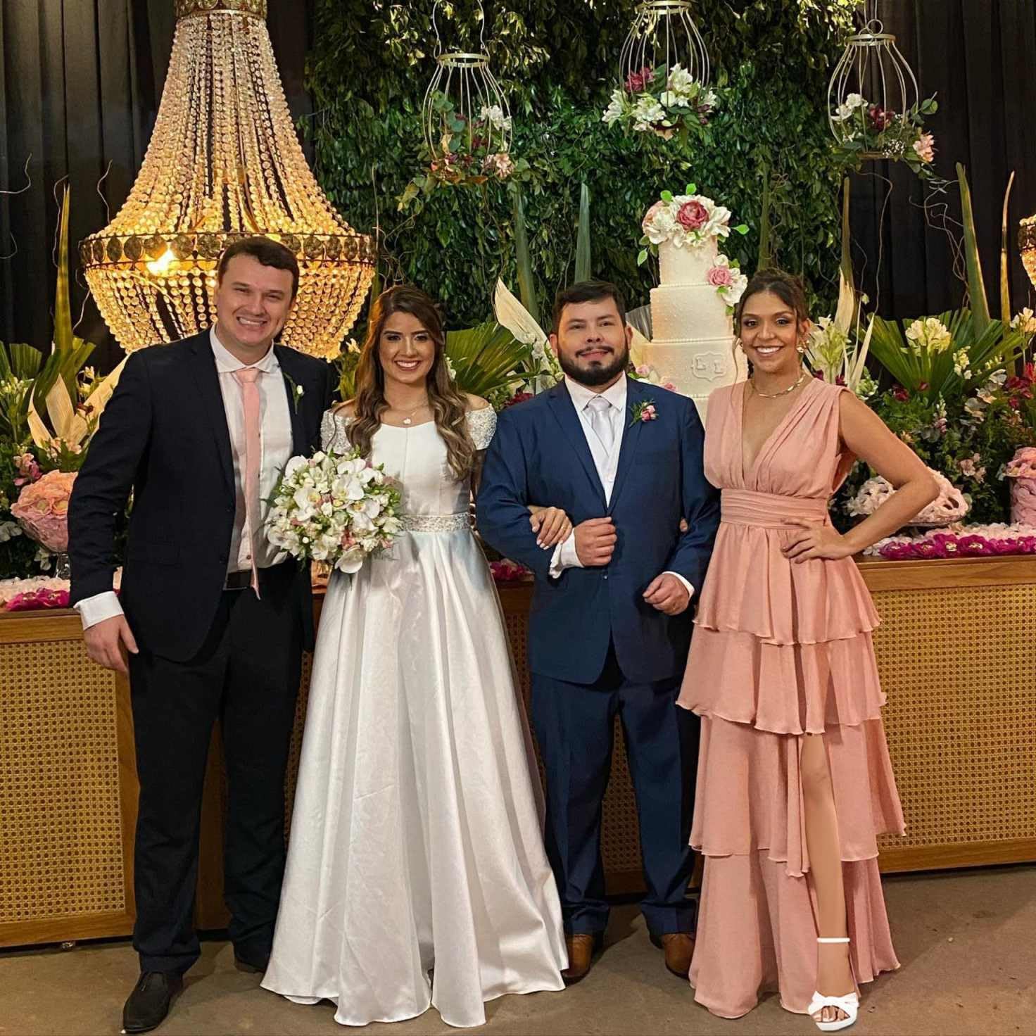 Tiered Chiffon Bridesmaid Dresses for Women Ruffle V Neck Formal Evening Dress with Slit - Image 6