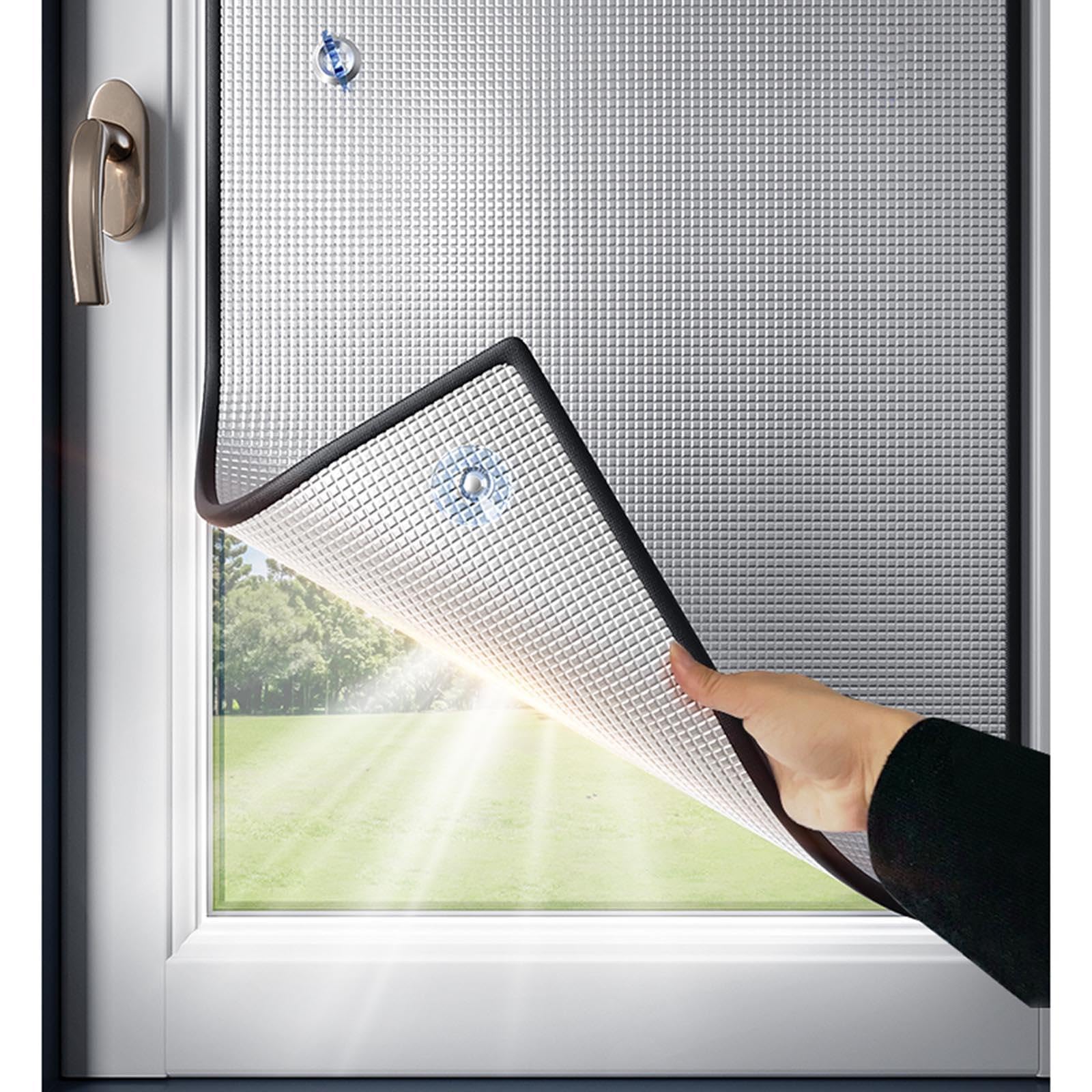 Dlly Wxh Total Blackout Window Film, 8Mm Aluminium Foil Insulation Film, Sunscreen Reflective Window Film, Anti-Uv Privacy Window Tint Film, For Sun Room/Balcony/Kitchen,-70X150cm/28 * 59In