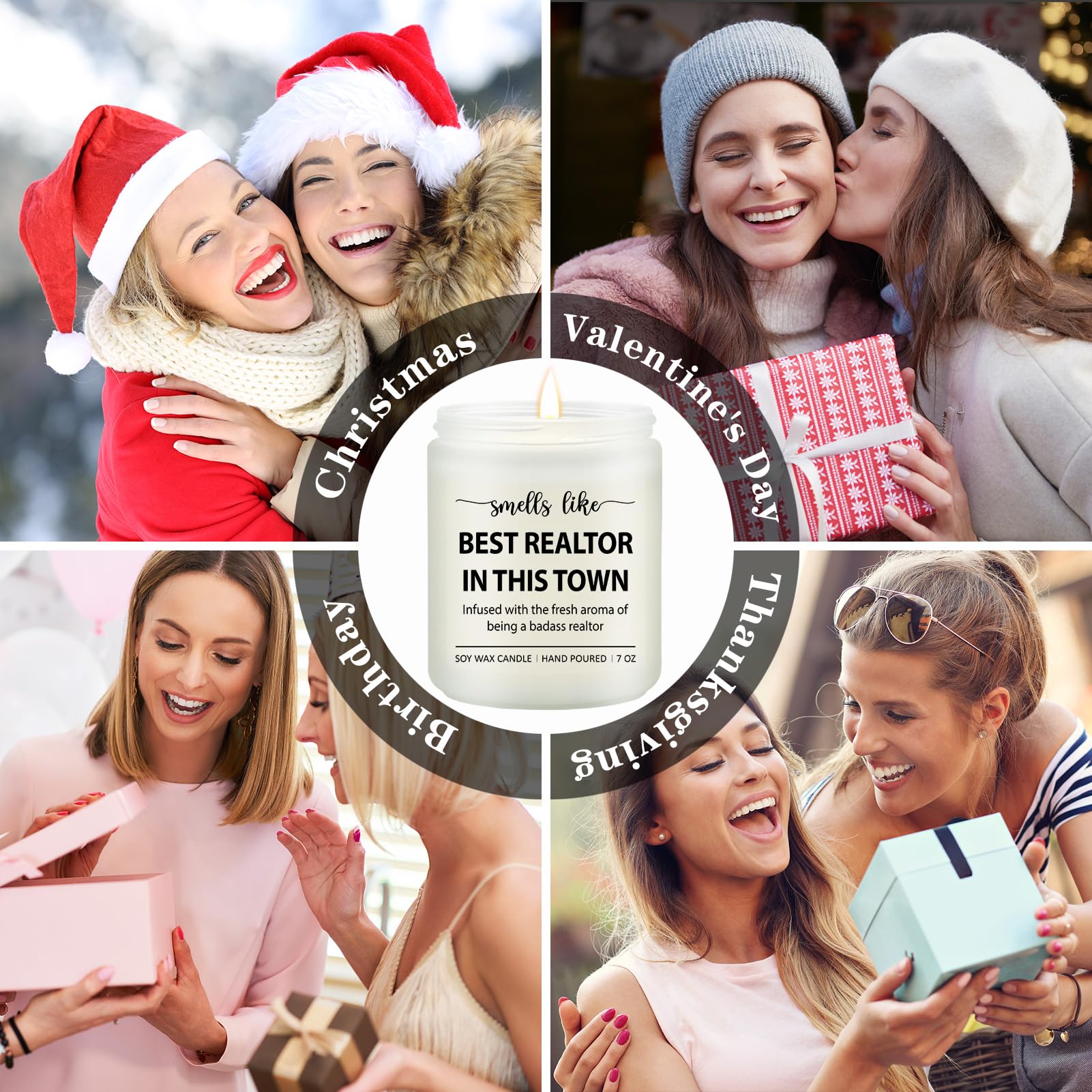 Realtor Gifts for Women Men - Closing Gifts for Realtors, Celebrate Reward Thank You Presents for Realtors, Broker, Realtor Supplies, Salesperson - Lavender Scented Candle