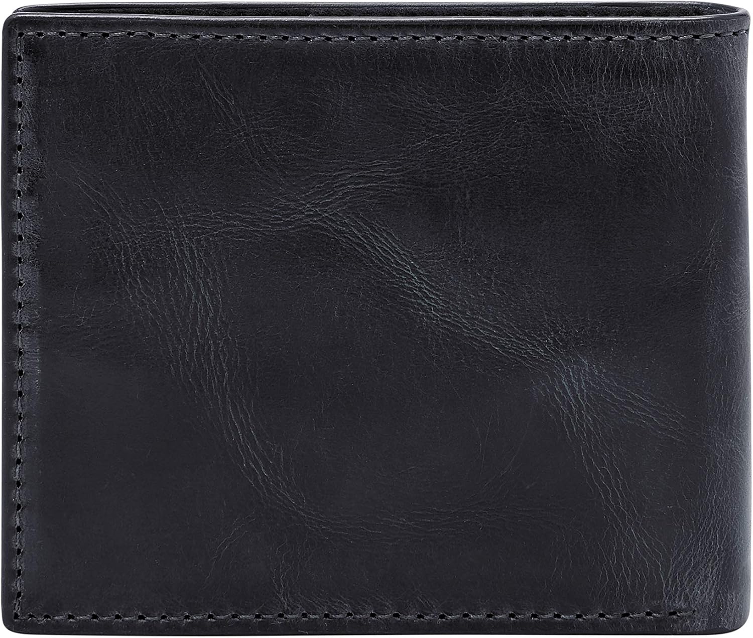 Fossil Men's Derrick Leather RFID-Blocking Bifold with Flip ID Wallet, Navy at  Men’s Clothing store