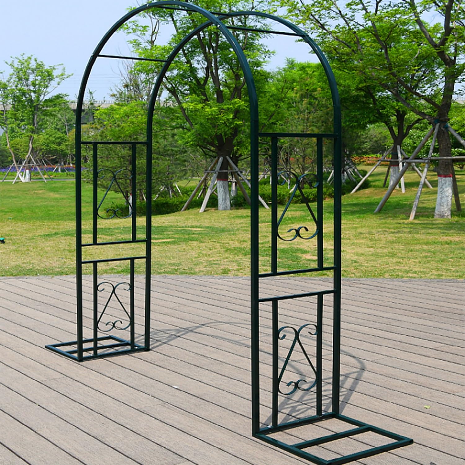 Arche de jardin en métal durable, treillis haut de gamme pour tonnelle