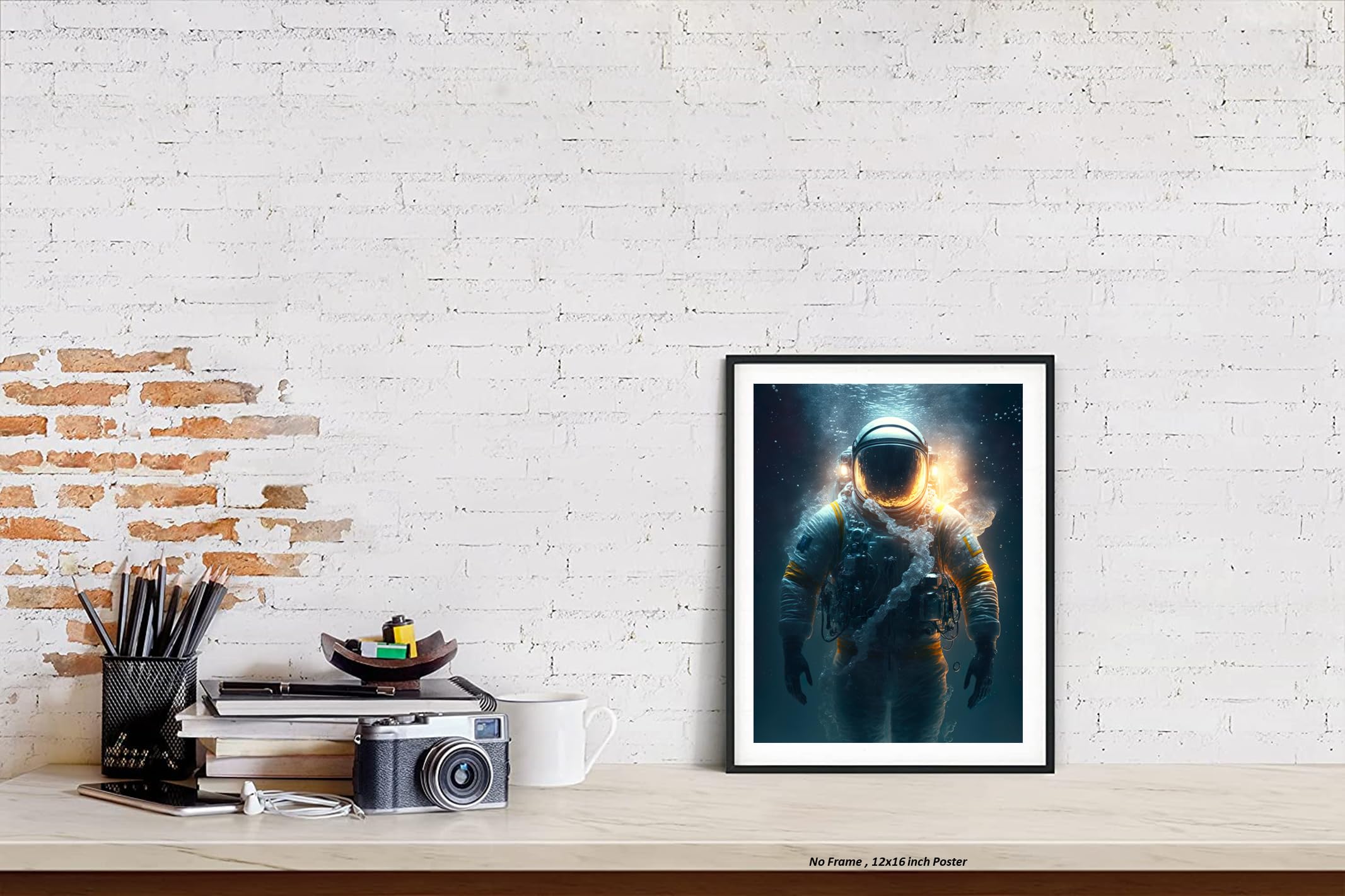 Amazon.com: Astronaut in the Ocean Poster– (12x16 Inch) Unframed