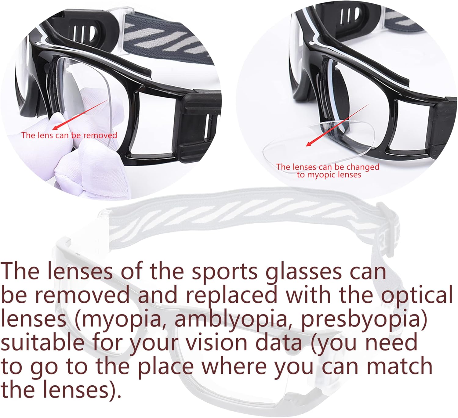 SooGree Sport Glasses Basketball Football Goggles Men Women Safety Eyewear Sport Goggles Anti Fog Shock Collision Glasses