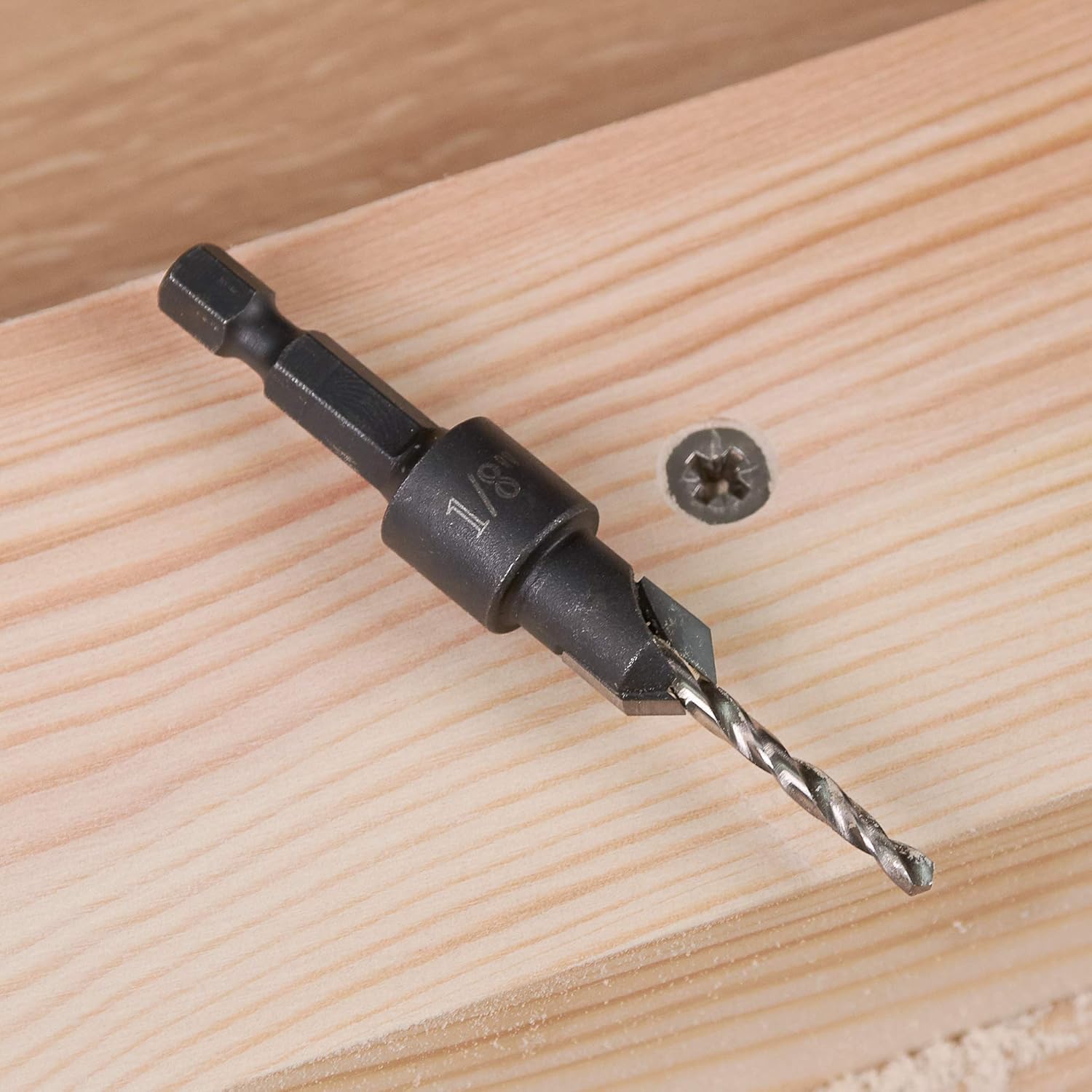 Trend Snappy 12.7mm Diameter TCT Countersink - with Adjustable Drill