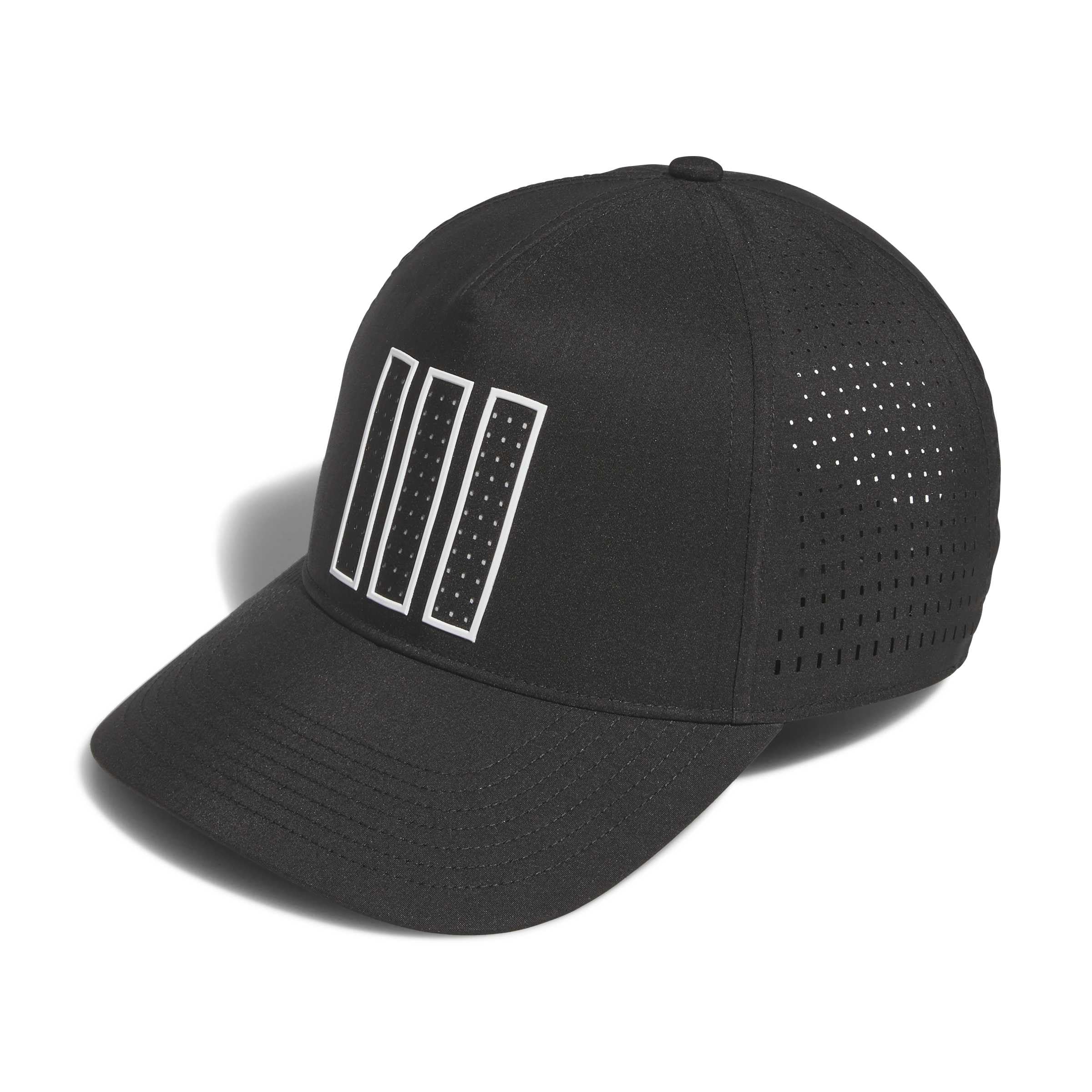 adidas Men's 3-Stripes Tour HAT, Black, S-M