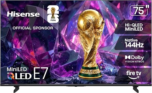 Hisense 75E7SF TV, Black