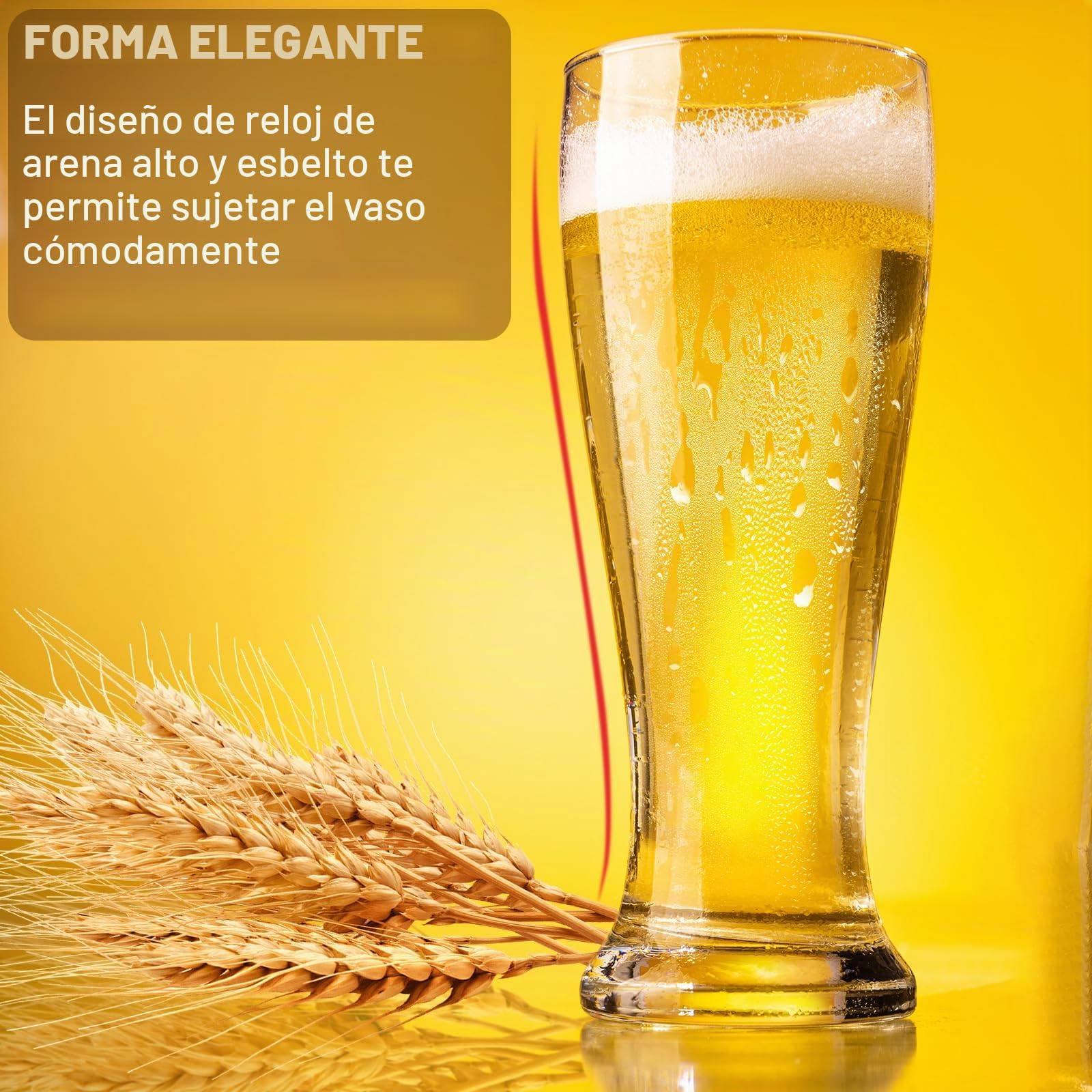 PARACITY Juego de 2 vasos de cerveza de 396.9 g, vasos de cerveza de trigo Pilsner, juego de vasos para beber, cristalería regalo para hombres