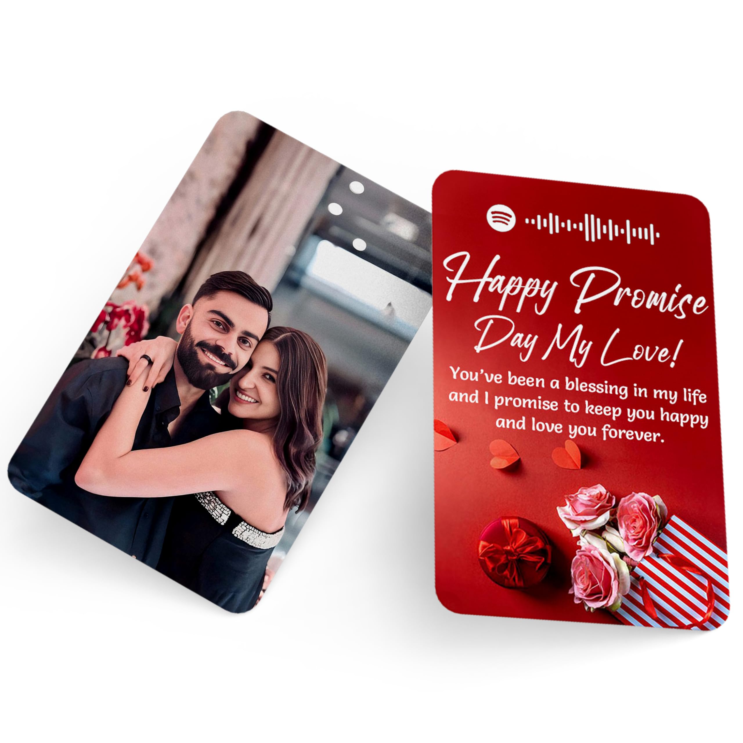 Fairus CUSTOMIZED Wallet Card for Rose Day, Propose Day, Chocolate Day, Teddy Day, Promise Day, Hug Day, Kiss Day, Valentine's Day Gift For Him, Her, Boyfriend, Girlfriend, Husband, Wife (Promise Day)-image-38