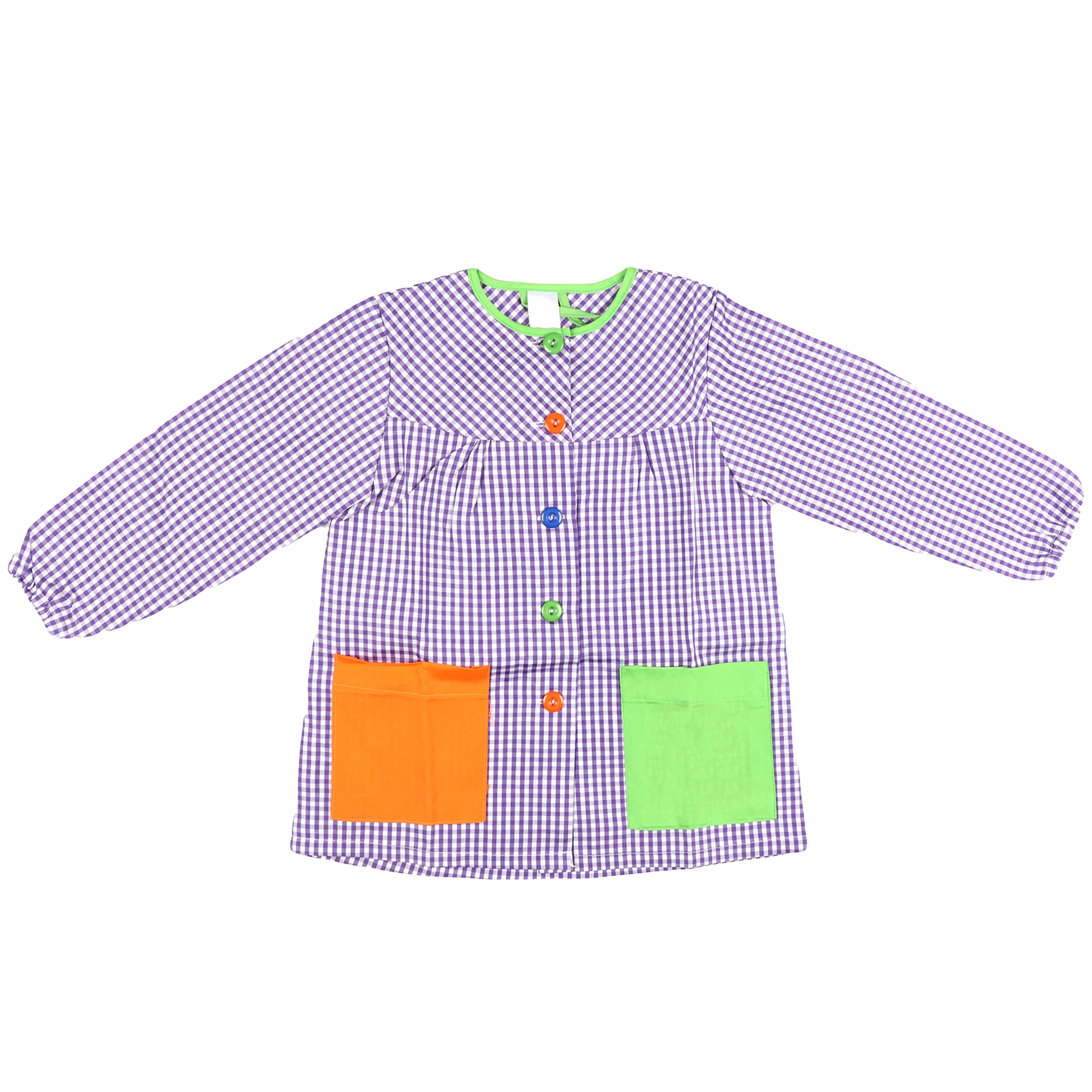 H HANSEL HOME Bata Escolar Infantil Multicolor Baby Infantil de Cuadros