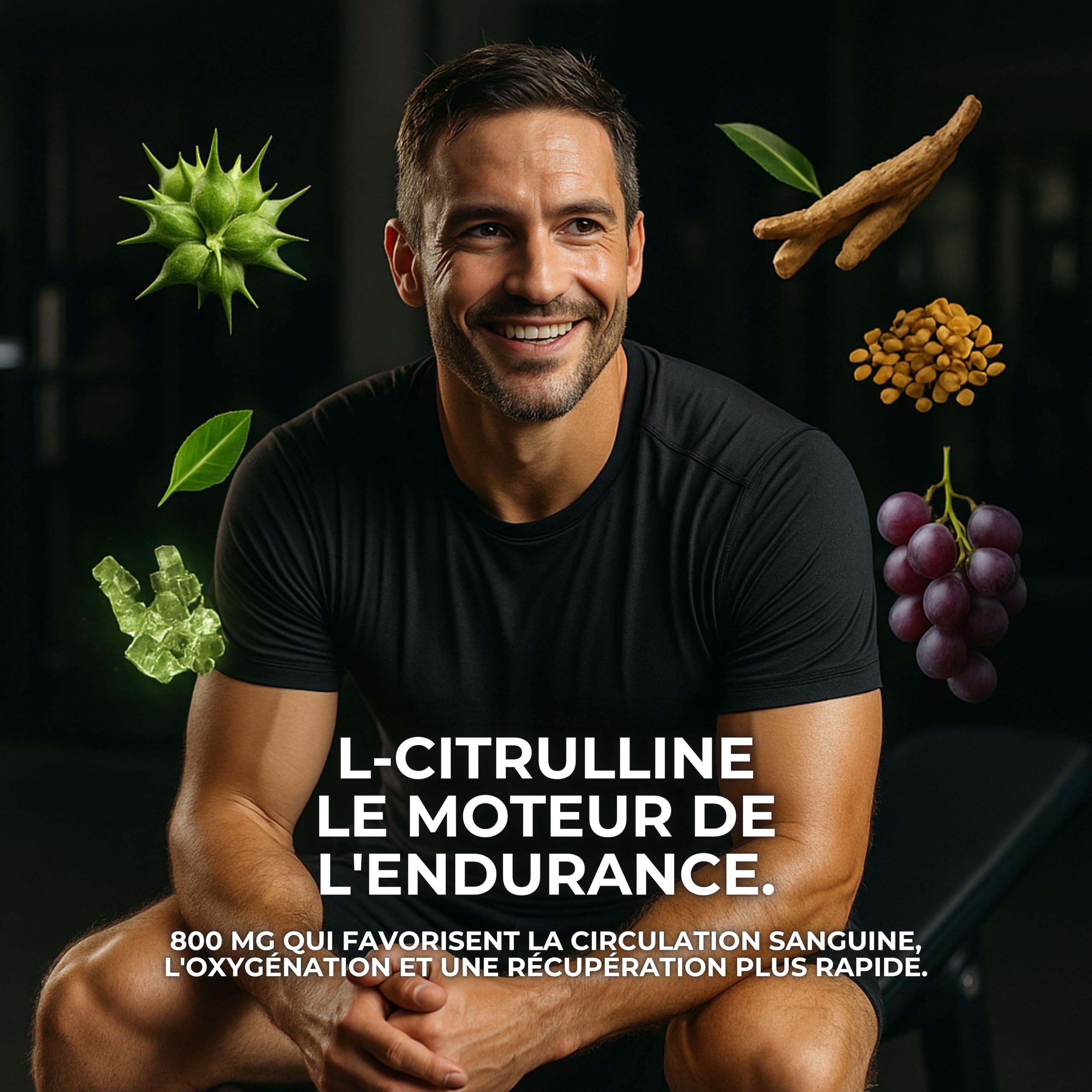 Tribulus Terrestris 90 Saponines Alpha Pro Formule 5 en 1 avec Ashwagandha KSM 66 Fenugrec L-Citrulline et Resvératrol Complément Alimentaire
