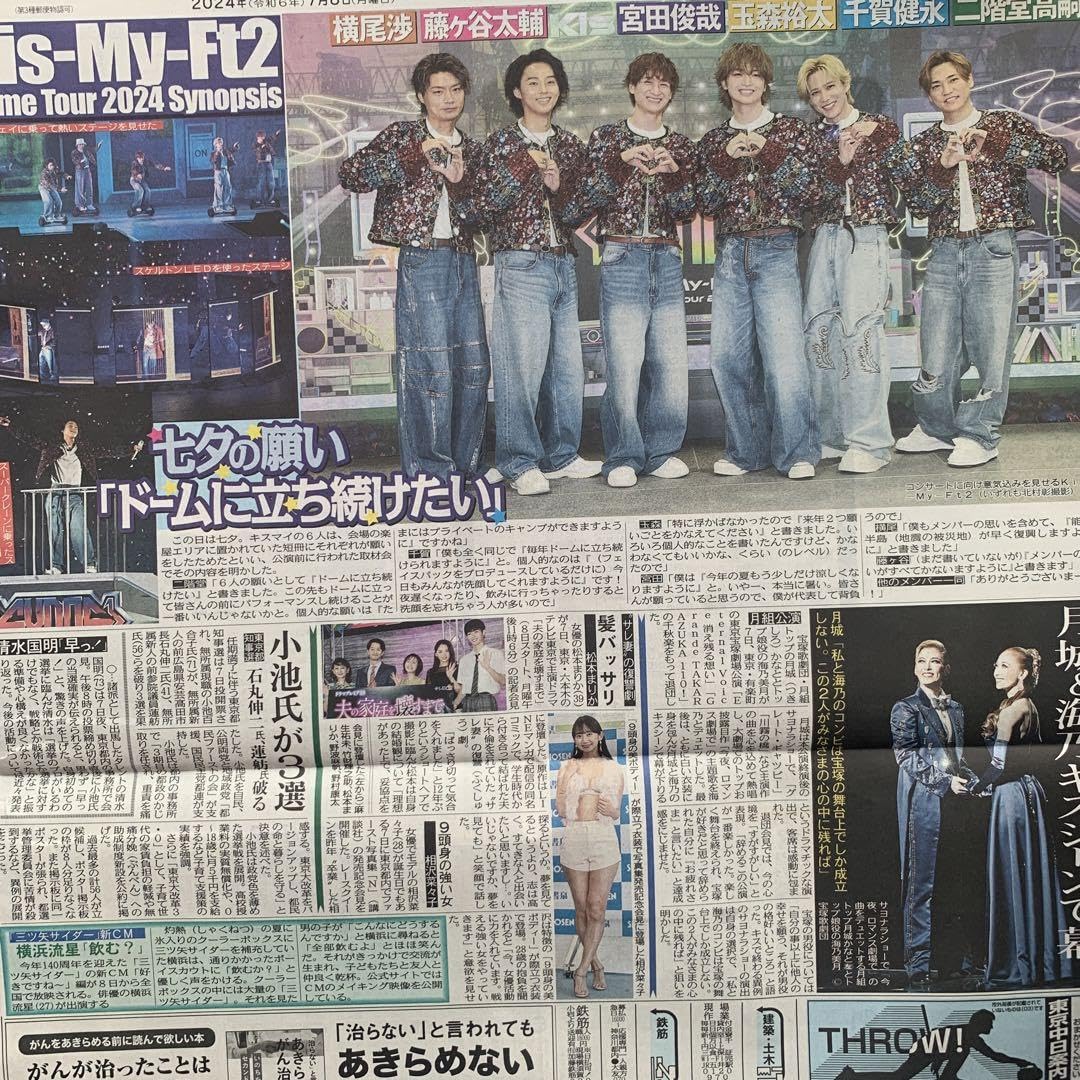 Kis-My-Ft2 キスマイ 新聞記事 Kis-My-Ft2 キスマイ 新聞記事