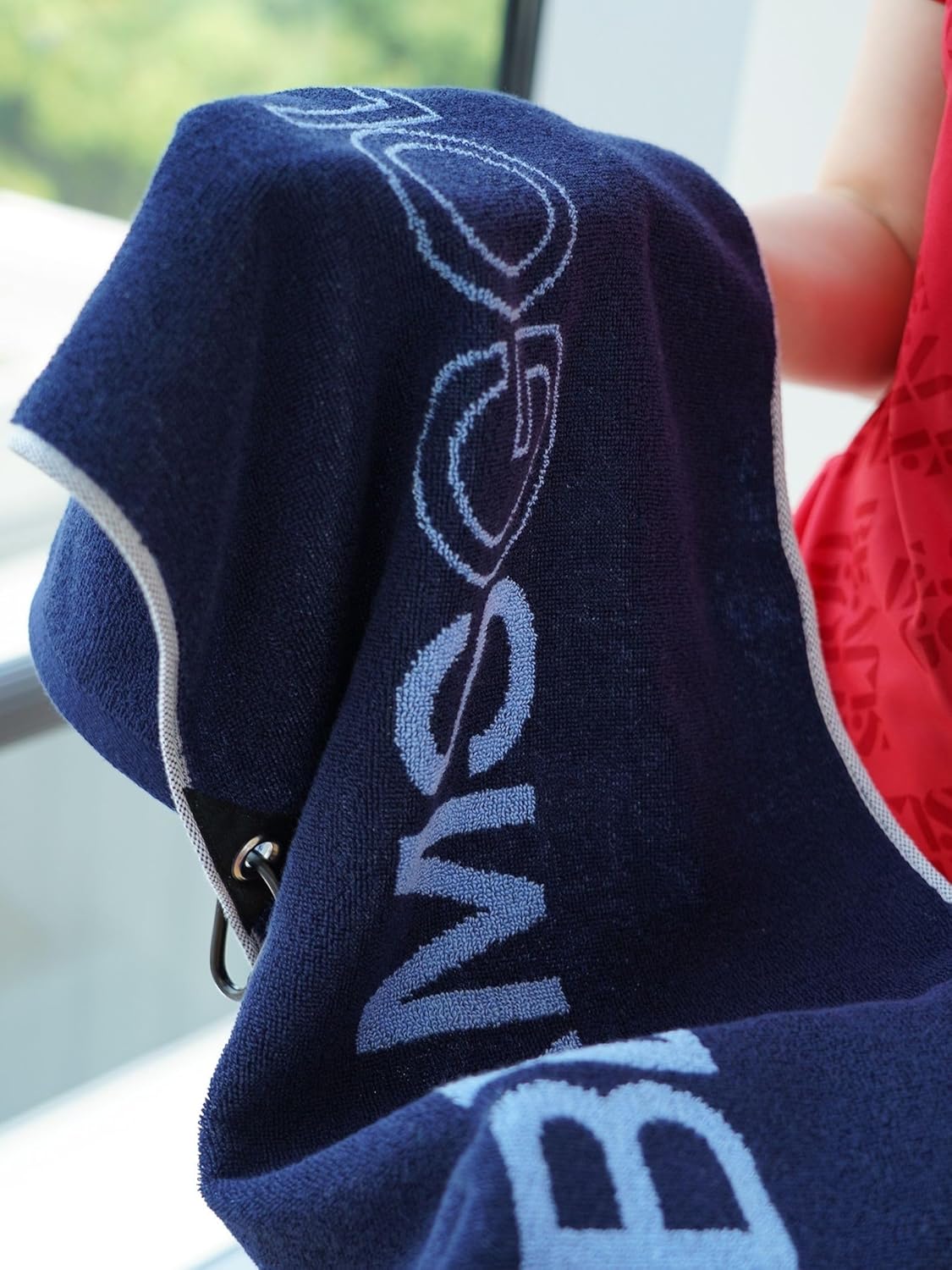 [ビームスゴルフ] タオル バスタオル カラビナ付き 今治 ロゴ フェイスタオル WHITE - 81740008421