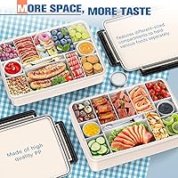 Vista 7 de Contenedor portátil refrigerado para aperitivos, bolsa aislada para mantener la comida caliente, bandeja de servir dividida de 12 compartimentos