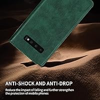 Vista 7 de Funda tipo cartera para Samsung Galaxy S10 con bloqueo RFID, soporte de ranura para tarjetas, funda protectora de cuero para Samsung Galaxy S10