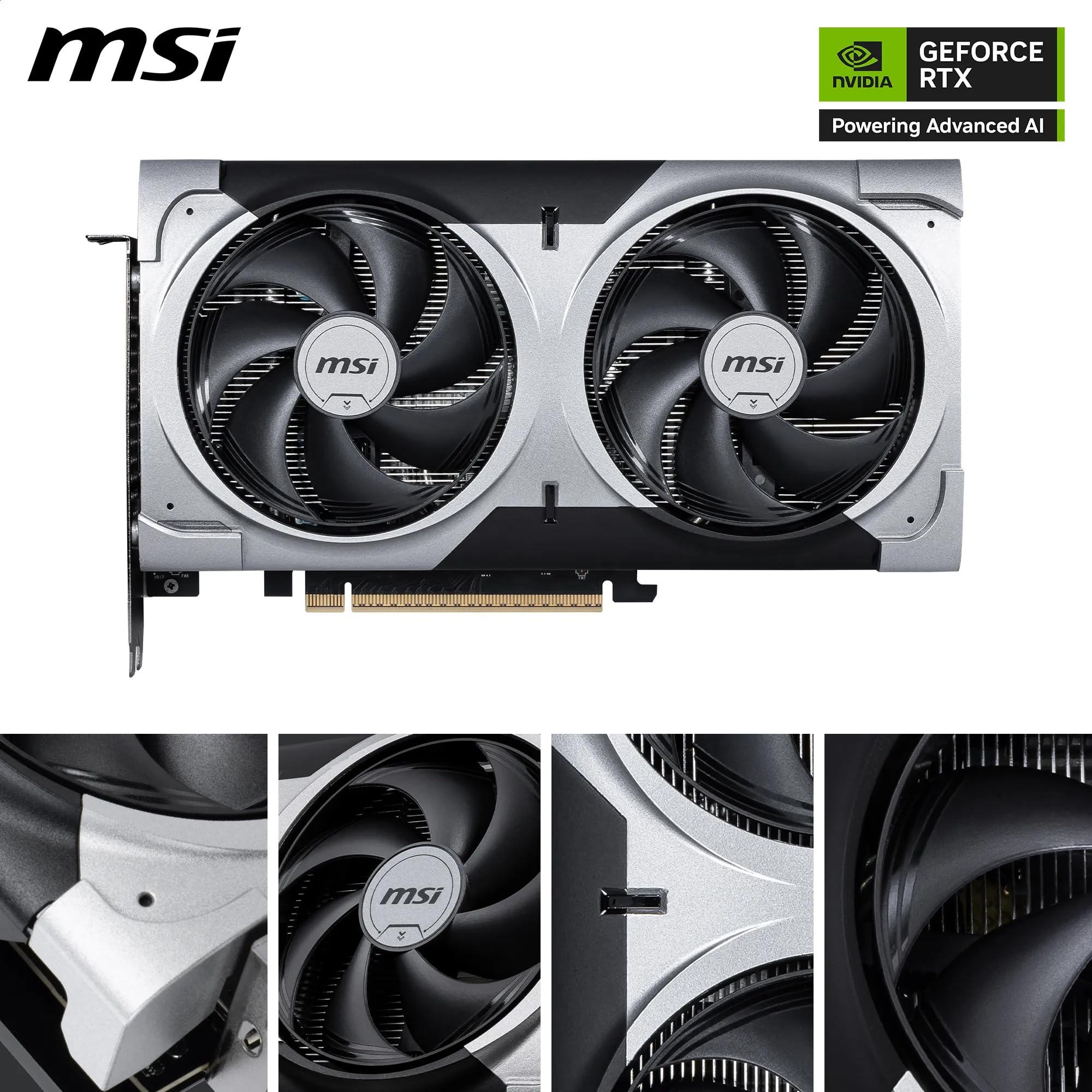 MSI GeForce RTX 5060 Ti 8G Ventus 2X OC Plus Graphics Card - RTX