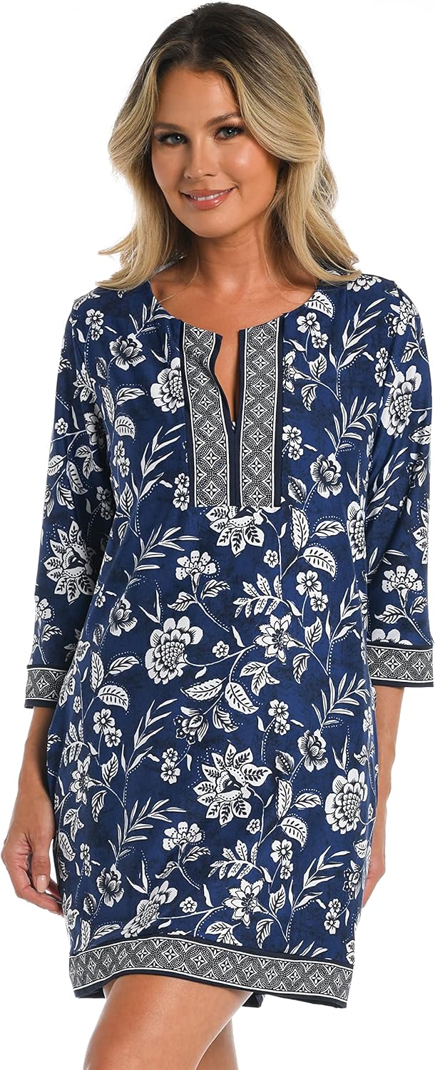 24th Ocean women standard VNeck tunic swimsuit cover up