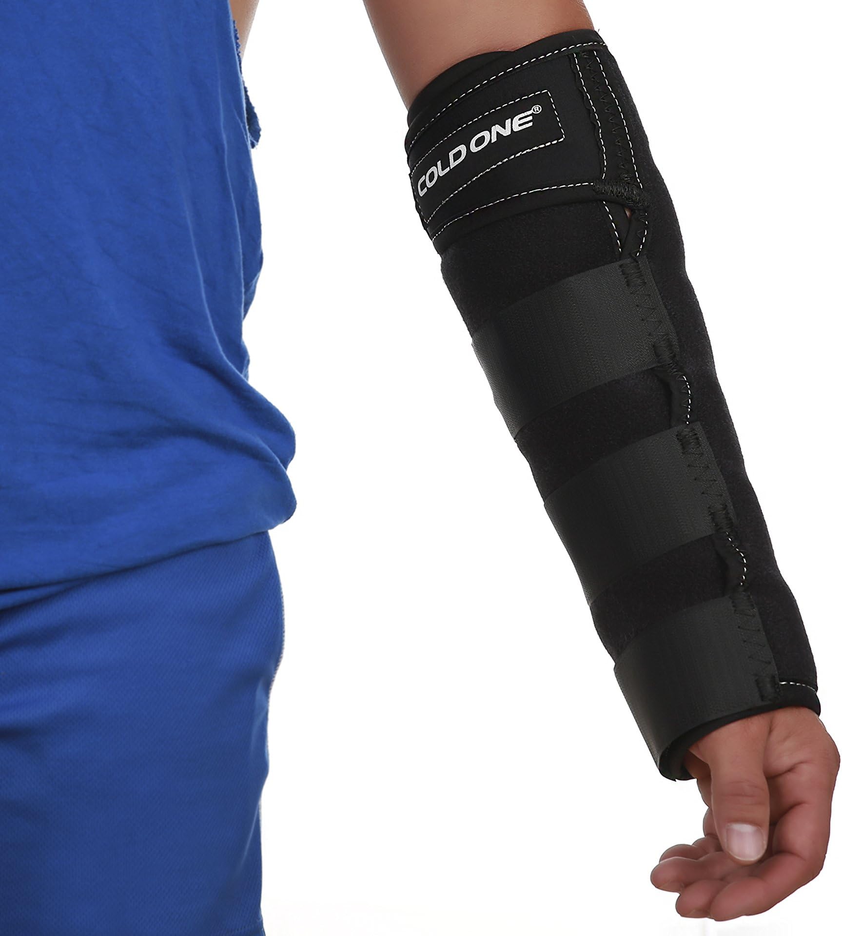 Forearm Soft Brace Ice Compression Wrap. Forearm Ice Pack Soft Brace + Compression Wrap. 0 ºC for 20 Minutes Icing Recommended by Ortho MDS. 360º Coverage. Large (Over 6'4" or 260 lbs) Made USA.