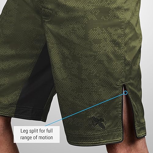 Miniatura 31 de Hayabusa Pantalones cortos Hexagonales para ejercitarse y practicar MMA. Gris,Negro -,marino,Verde,Borgoña,Blanco,https:/ www.Yaxa/dp/undefined