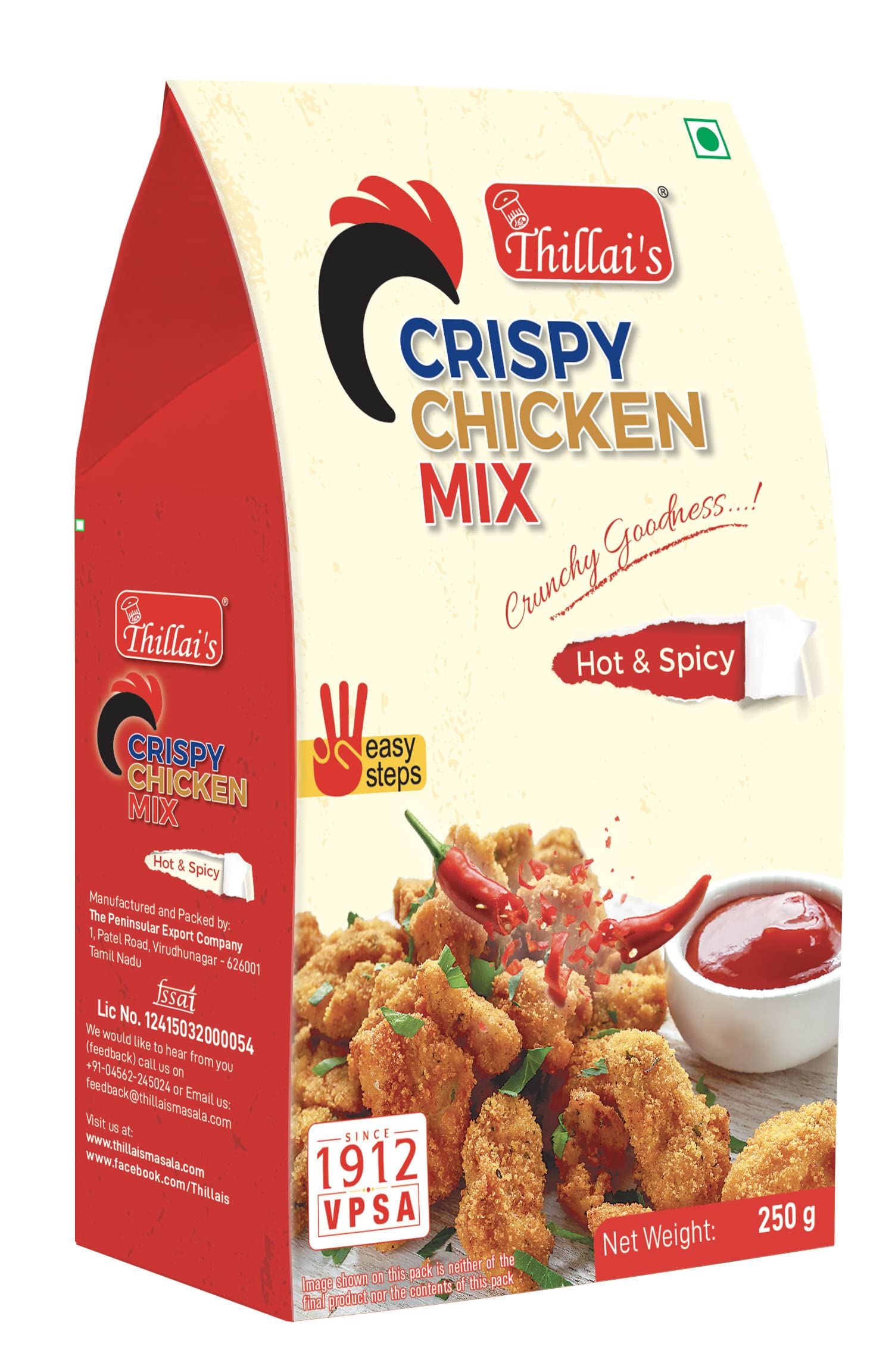 Thillais Crispy Chicken Hot & Spicy 250 g (B0BNXL268X) Amazon Price History, Amazon Price Tracker