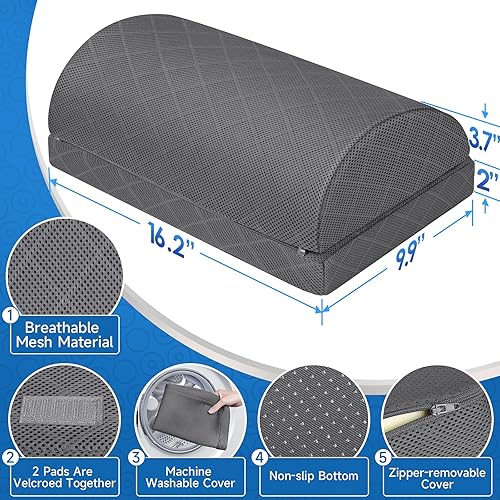 Descanso para Pés Ajustável: O Acessório Perfeito para Escritório e Gaming (17,99€)