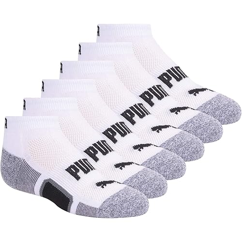 PUMA Kids' 6 Pairs Low Cut Socks
