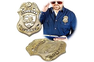 Premium Security Officer Gold Metal Police Badge