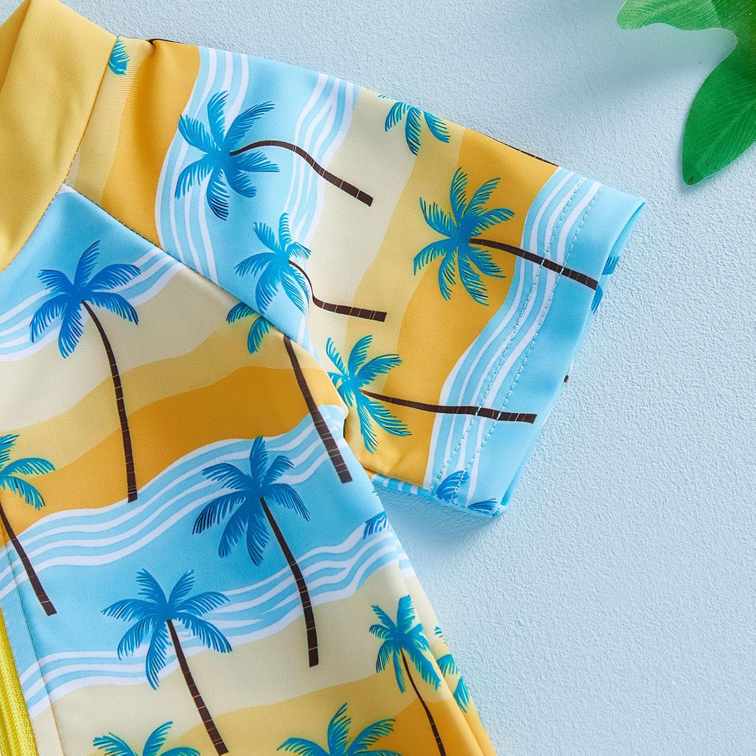 Baby Boy Swimsuit Rash Guard Toddler Zipper Swimwear Beach Sun Protection Infant One Piece Bathing Suit - Image 4