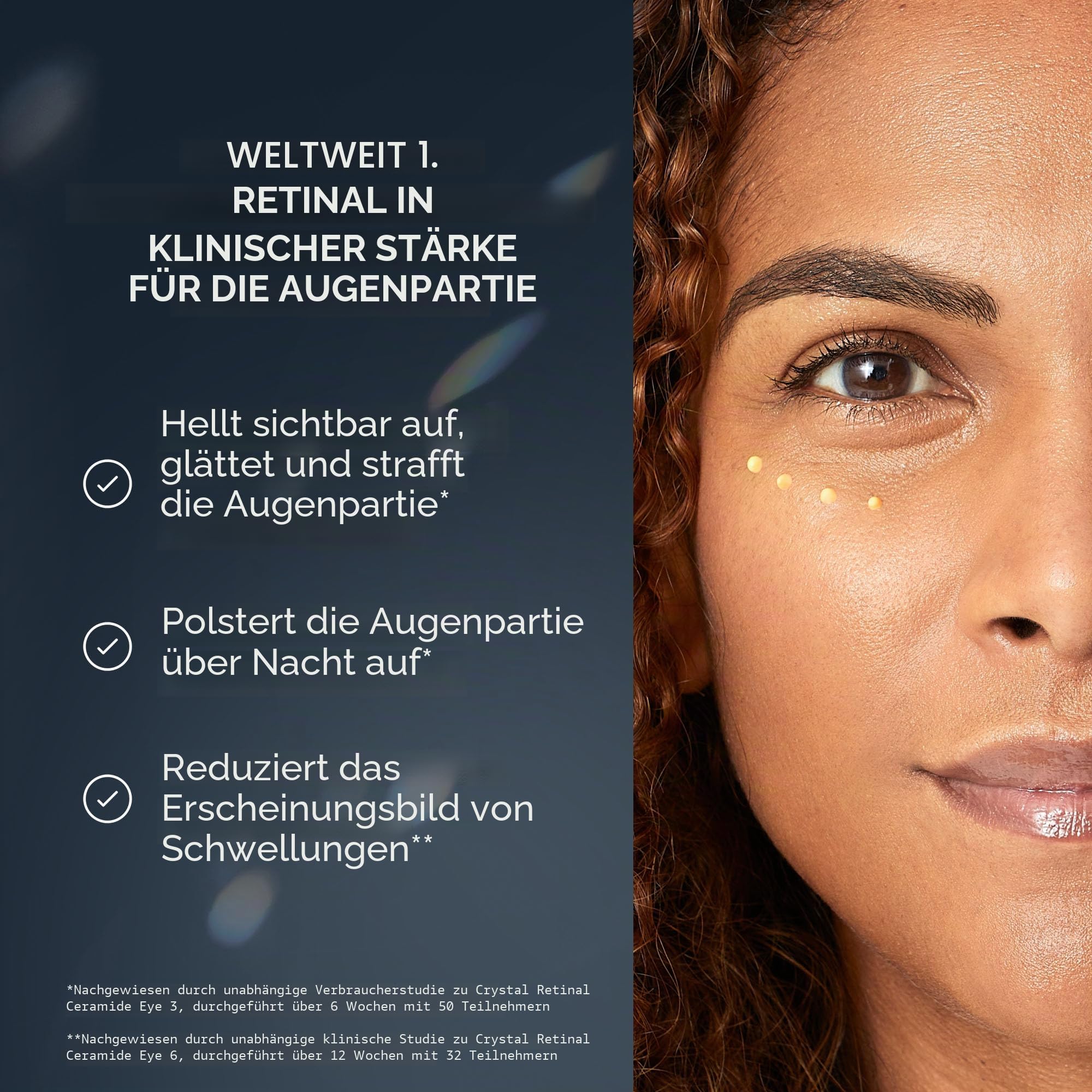 Medik8 Crystal Retinal Ceramide 10 Augencreme - Anti-Aging & Anti-Falten- Glättungs- & Straffungs-Augencreme - 0.10% Retinalstärke - 11-mal schneller als Retinol - 15ml