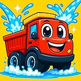 Lavado de Autos Animal - Autos y Autos de Carreras, Juego Educativo de Lavado y Reparación para Niños, Niños y Niñas
