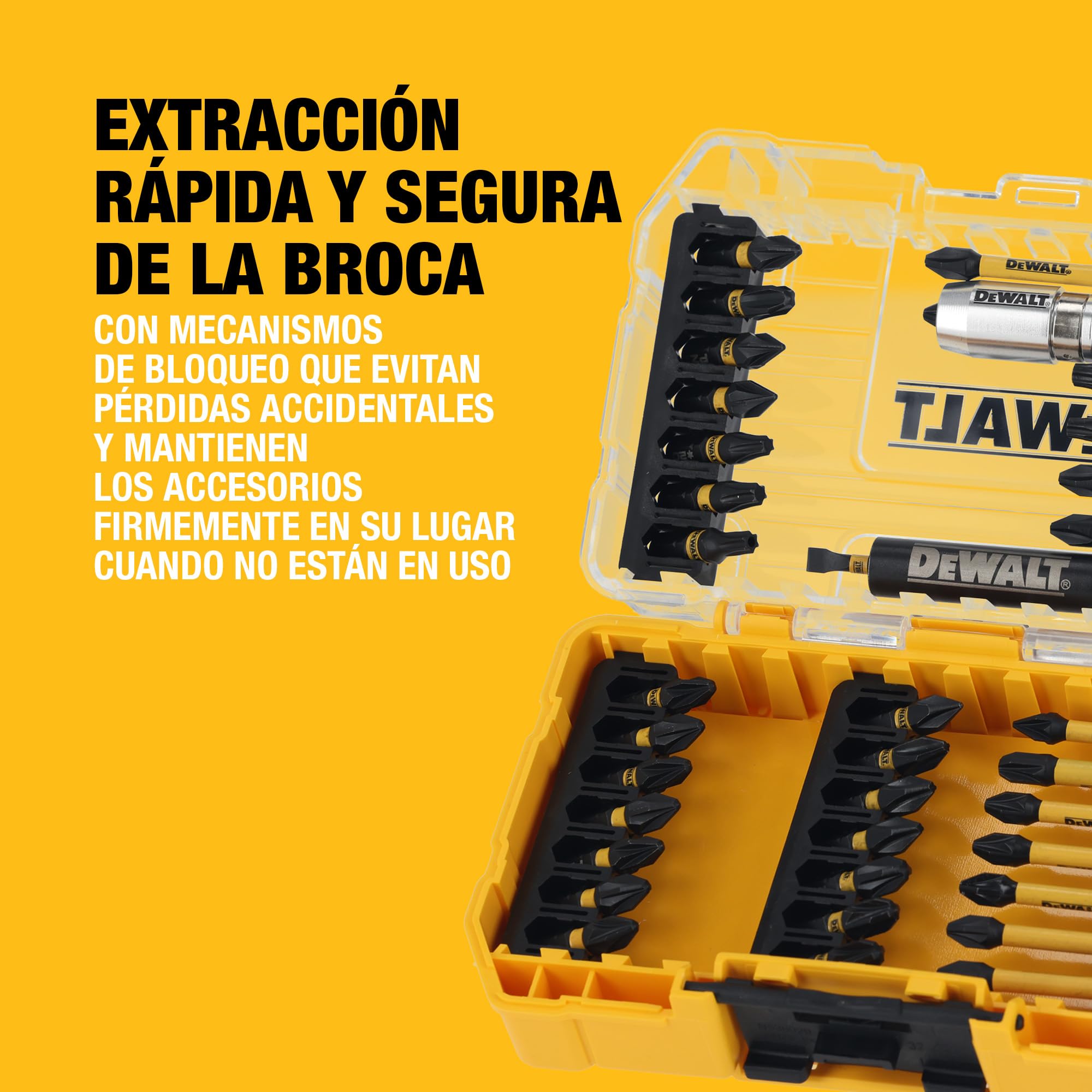 DEWALT EXTREME FlexTORQ Juego de atornillado (37 piezas), DT70731T-QZ