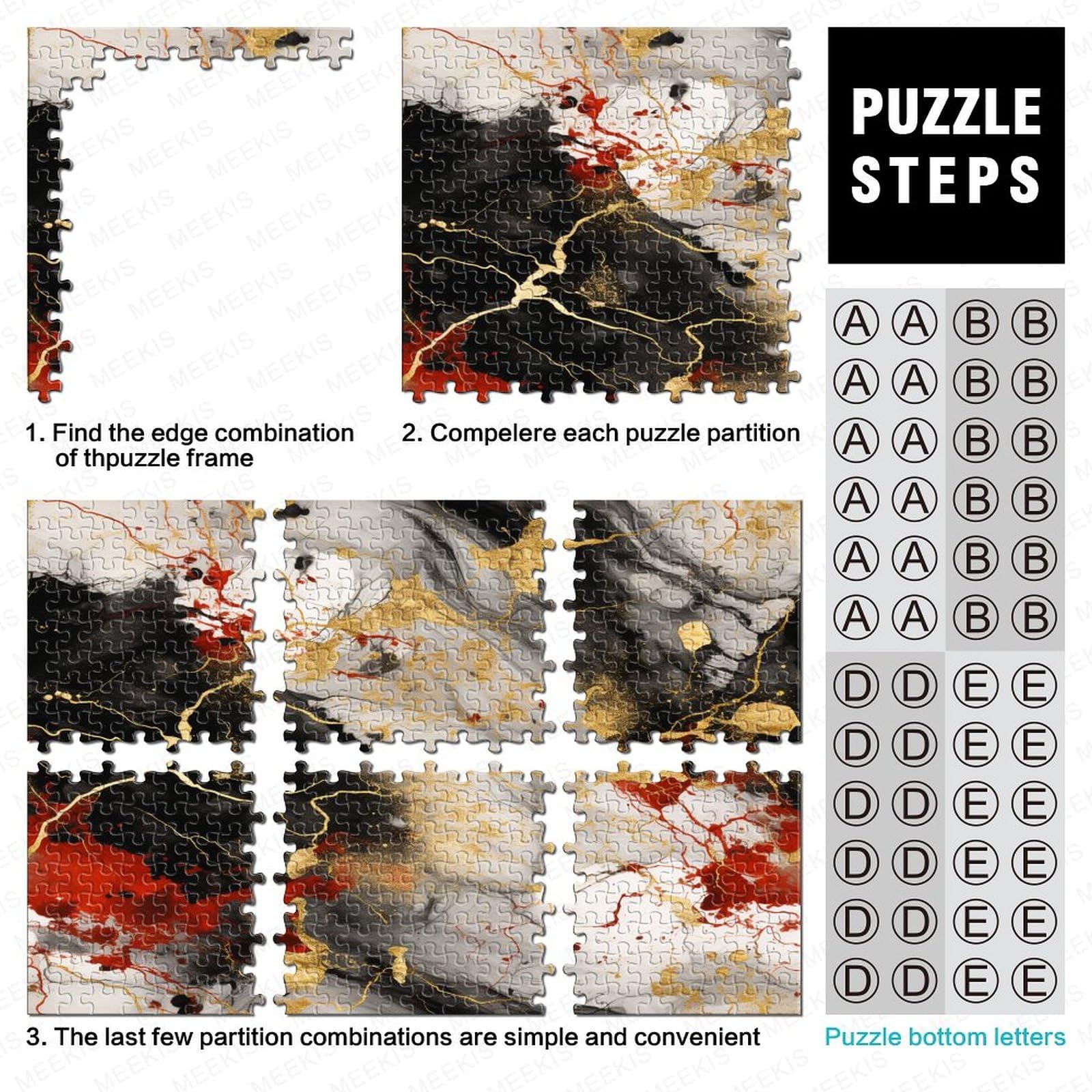 Puzzle, Malowanie Gęsi, Dorośli, Zabawa, Gęś, Puzzle, Edukacja Domowa, Gra, Zabawka, Gra Intelektualna, Zabawka Antystresowa/Style-1/1000Pcs (75X50Cm)